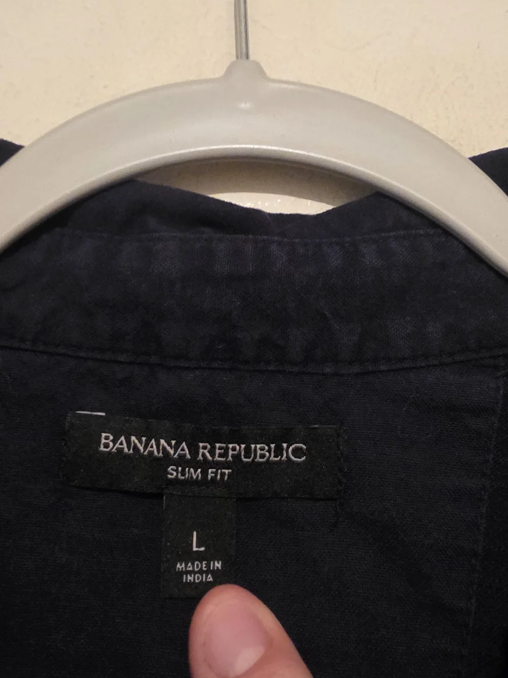 Banana Republic Men's Navy Blue Polo Shirt Size Large